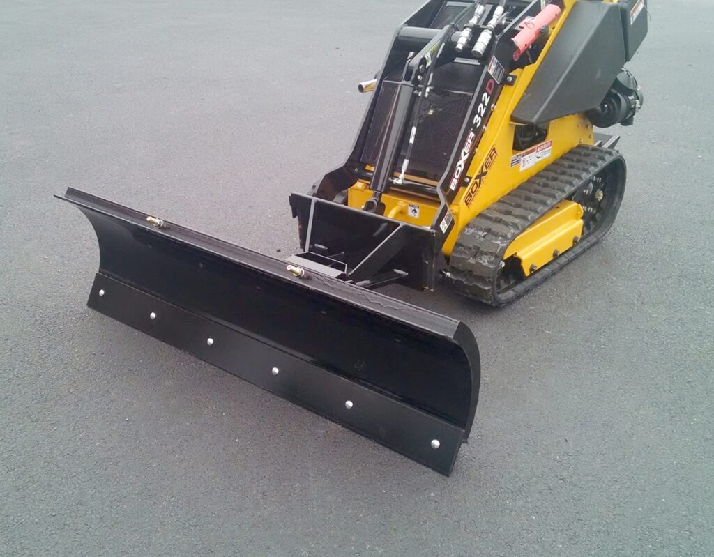 Mini Skid Steer Snow Blade | Earth and Turf Attachments