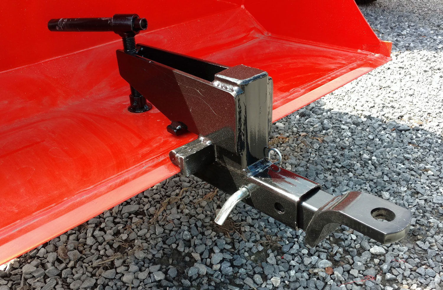 Clamp On Reciever Hitch  Clamp on trailer hitch for Tractor buckets